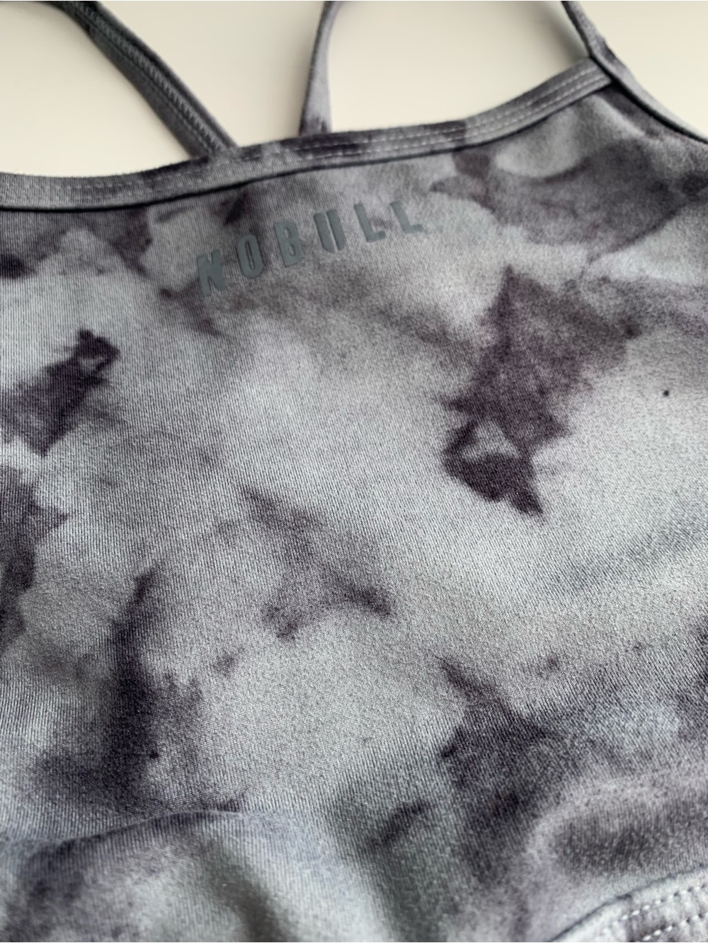NOBULL Gray Tie-Dye High-Neck Sports Bra - Picture 2 of 7